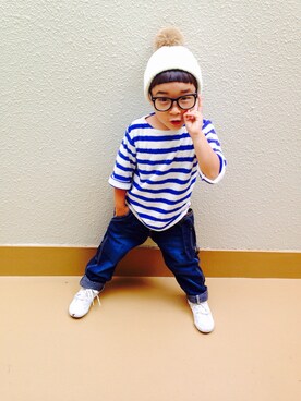 うまくんのかぞくさん（キッズ・100cm）の秋コーディネート