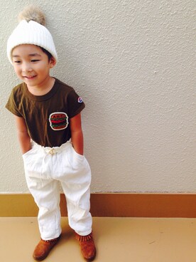 うまくんのかぞくさん（キッズ・100cm）の秋コーディネート