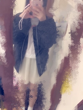 「milklim（milklim）のアイテム（Tシャツ/カットソー）」を使った、akaneさん（レディース・151cm）の秋コーディネート