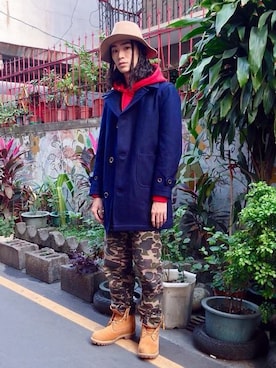 「Lafayette（ラファイエット）のアイテム」を使った、lesstaiwanさん（メンズ・172cm）の秋コーディネート