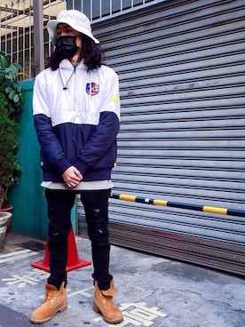 「INTERBREED」｜「アイテム（ジャケット/アウター）」を使った、lesstaiwanさん（メンズ・172cm）の冬コーディネート