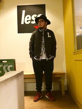 「KIJIMA TAKAYUKI」｜「アイテム（その他アウター）」を使った、lesstaiwanさん（メンズ・182cm）の冬コーディネート