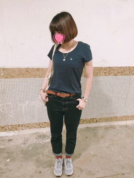 「Jack Willsのアイテム（トップス）」を使った、えんさん（レディース・158cm）の春コーディネート