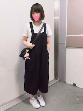「rivet & surge（リベットアンドサージ）のアイテム（つなぎ/オールインワン）」を使った、えんさん（レディース・158cm）の春コーディネート