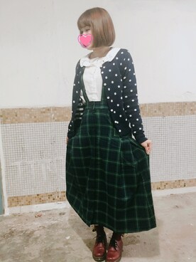 「Shoe BAR（シューバー）のアイテム」を使った、えんさん（レディース・158cm）の秋コーディネート