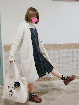 「Shoe BAR（シューバー）のアイテム」を使った、えんさん（レディース・158cm）の秋コーディネート