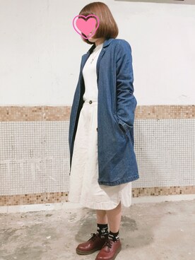 「Shoe BAR（シューバー）のアイテム」を使った、えんさん（レディース・158cm）の秋コーディネート