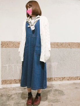 「Shoe BAR（シューバー）のアイテム」を使った、えんさん（レディース・158cm）の冬コーディネート