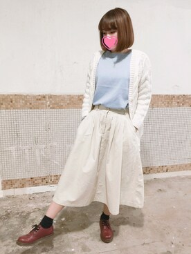 「Shoe BAR（シューバー）のアイテム」を使った、えんさん（レディース・158cm）の冬コーディネート