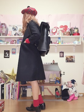 「charles anastase（シャルルアナスタス）のアイテム」を使った、FUKOさん（レディース・161cm）の冬コーディネート