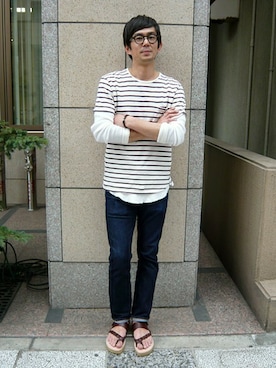 KAMEさん(メンズ・172cm)の春コーディネート