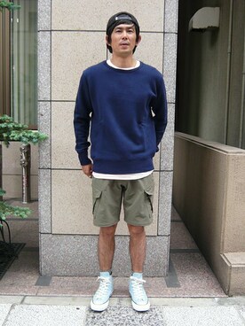 「nonnative（ノンネイティブ）のアイテム（キャップ）」を使った、KAMEさん（メンズ・172cm）の夏コーディネート