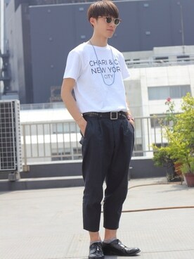 並木一樹さん（メンズ・180cm）の夏コーディネート