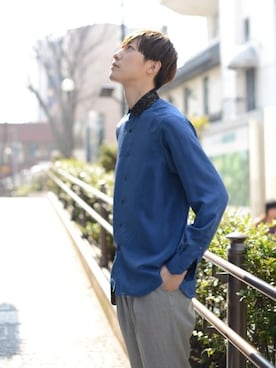 Scye サイ ボタンダウンクレリックシャツを使ったメンズ人気ファッションコーディネート Wear