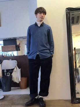 「筋トレ」｜「アイテム（その他）」を使った、並木一樹さん（メンズ・180cm）の秋コーディネート
