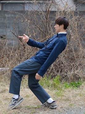 「scye basic」｜並木一樹さん（メンズ・180cm）の春コーディネート