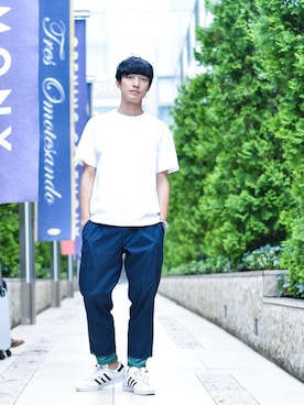 「kolor（カラー）のアイテム」を使った、並木一樹さん（メンズ・180cm）の秋コーディネート