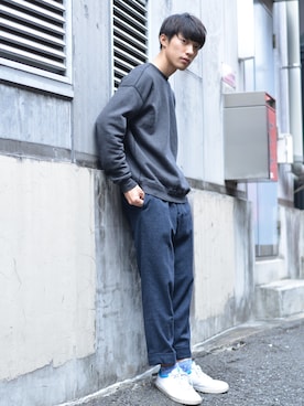 「オーラリー」｜並木一樹さん（メンズ・180cm）の秋コーディネート