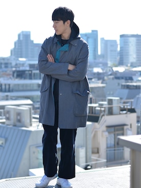 「kolor（カラー）のアイテム」を使った、並木一樹さん（メンズ・180cm）の秋コーディネート