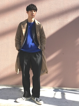 「アイテム（ダウンジャケット/コート）」を使った、並木一樹さん（メンズ・180cm・30代）の秋コーディネート