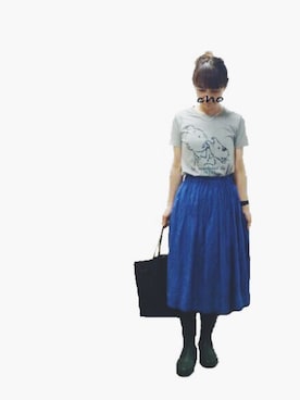 「Sans Arcidet（サンアルシデ）のアイテム（バッグ）」を使った、choucoさん（レディース・151cm）の夏コーディネート