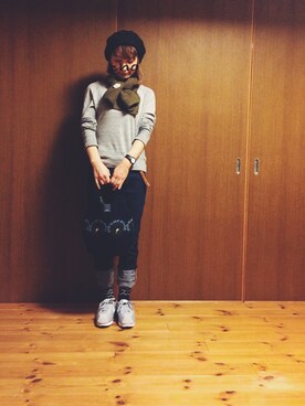 「n100（エヌワンハンドレッド）のアイテム」を使った、choucoさん（レディース・151cm）の秋コーディネート