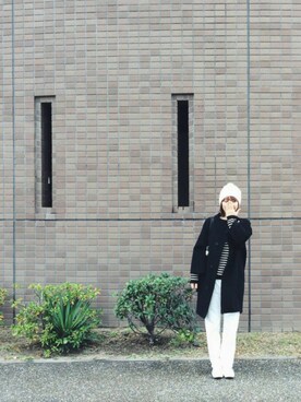 「nitca（ニトカ）のアイテム（その他アウター）」を使った、choucoさん（レディース・152cm）の冬コーディネート