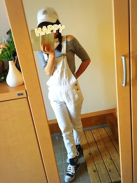 「BROOKLYN HAT（ブルックリンハット）のアイテム」を使った、kumiyu0206さん（レディース・154cm）の夏コーディネート