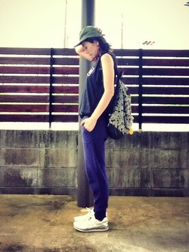 「UNITED ARROWS（ユナイテッドアローズ）のアイテム（ピアス（両耳用））」を使った、Nn.さん（レディース・163cm）の夏コーディネート