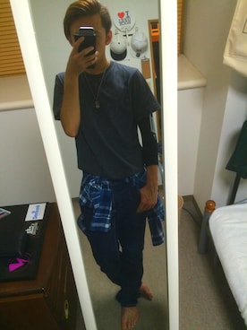 上河勇介さん（メンズ・165cm）の秋コーディネート