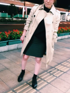 「COACH」｜「アイテム（トレンチコート）」を使った、xxkanaxxさん（レディース・156cm）の秋コーディネート