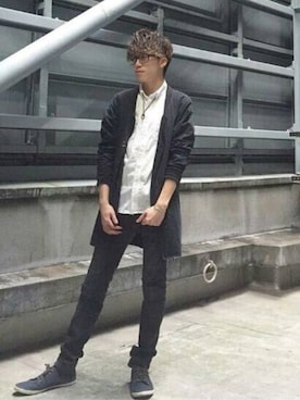 「And A（アンドエー）のアイテム（ジャケット/アウター）」を使った、Na?Yuyaさん（メンズ・171cm）の秋コーディネート