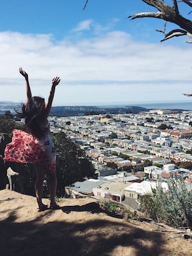 「Target（ターゲット）のアイテム（ワンピース/ドレス）」を使った、Lianna Nguyen さん（レディース・170cm）の夏コーディネート