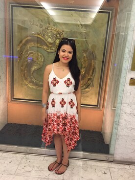 「Target（ターゲット）のアイテム（ワンピース/ドレス）」を使った、Lianna Nguyen さん（レディース・170cm）の夏コーディネート