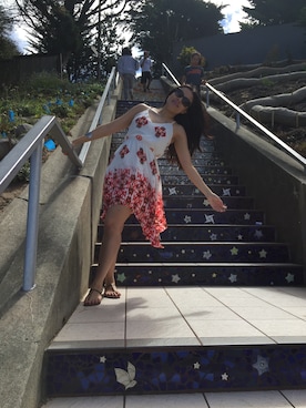 「Target（ターゲット）のアイテム（ワンピース/ドレス）」を使った、Lianna Nguyen さん（レディース・170cm）の夏コーディネート