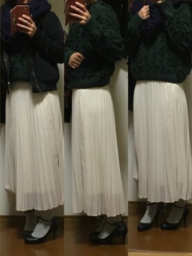 「アイテム（MA-1）」を使った、なしさん（レディース・163cm・20代）の秋コーディネート