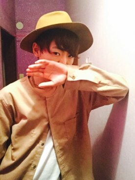 「bukht（ブフト）のアイテム（アクセサリー）」を使った、えばたさん（メンズ・175cm）の秋コーディネート