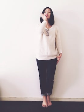 「タコちゅう」｜のぐちさん（レディース・163cm）の冬コーディネート