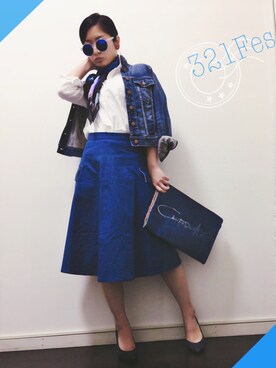 「妄想コーデ」｜「アイテム（ジャケット/アウター）」を使った、のぐちさん（レディース・163cm）の春コーディネート