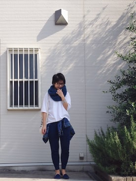 「181（ウノオットウノ）のアイテム（シューズ）」を使った、のぐちさん（レディース・163cm）の秋コーディネート