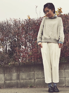 「いつもありがとうございます」｜「アイテム（福袋/福箱）」を使った、のぐちさん（レディース・163cm）の冬コーディネート