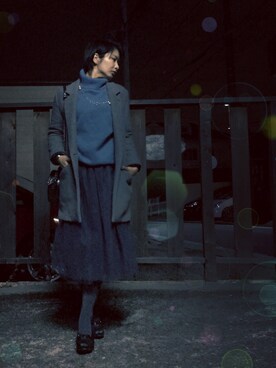 「BLAZE（ブレイズ）のアイテム」を使った、のぐちさん（レディース・163cm）の冬コーディネート