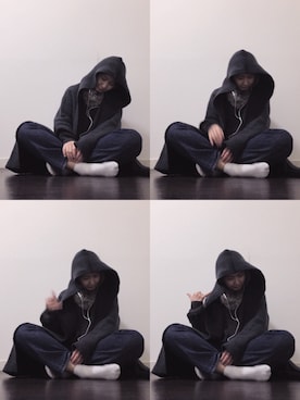 「フェリシモ（フェリシモ）のアイテム（その他アウター）」を使った、のぐちさん（レディース・163cm）の冬コーディネート