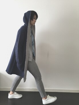 「フェリシモ（フェリシモ）のアイテム（その他アウター）」を使った、のぐちさん（レディース・163cm）の冬コーディネート