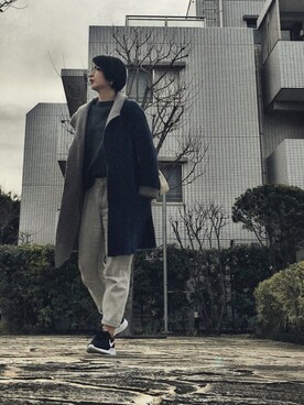 「フェリシモ（フェリシモ）のアイテム（その他アウター）」を使った、のぐちさん（レディース・162cm）の春コーディネート