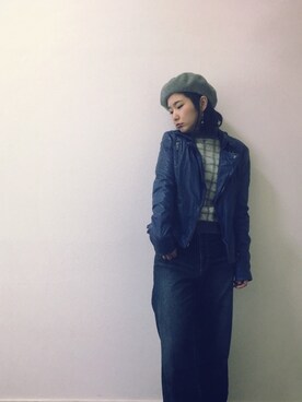 「muubaa（ムーバー）のアイテム」を使った、のぐちさん（レディース・163cm）の秋コーディネート