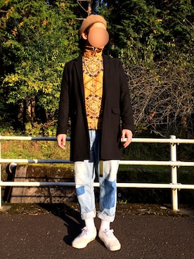 「TALKING ABOUT THE ABSTRACTION（トーキング　アバウト　ジ　アブストラクション）のアイテム（ジャケット/アウター）」を使った、Hさん（メンズ・182cm）の秋コーディネート