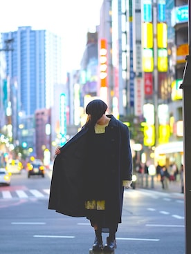 「スナップ」｜「アイテム（ムートンコート）」を使った、matkaさん（レディース・157cm）の冬コーディネート