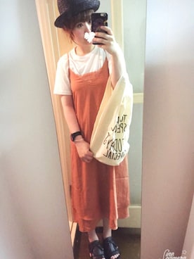 「7月WEAR夏のサンダル祭り」｜「アイテム（その他）」を使った、piyonさん（レディース・156cm）の夏コーディネート