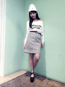 佐々木まゆさん（レディース・167cm）の春コーディネート